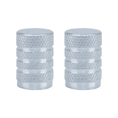 Nakrętki aluminiowe na wentyle 2szt srebrne - Oxford Nakrętki aluminiowe na wentyle 2szt srebrne - Oxford