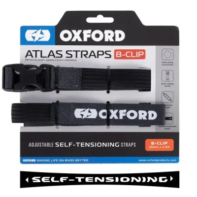 Pasy transportowe Atlas B-Clip 26mm x 2m 2 sztuki w zestawie szare - Oxford Pasy transportowe Atlas B-Clip 26mm x 2m 2 sztuki w zestawie szare - Oxford