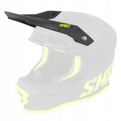 Daszek do kasku Furious Raw czarno-żółty fluo mat - Shot Racing Daszek do kasku Furious Raw czarno-żółty fluo mat - Shot Racing