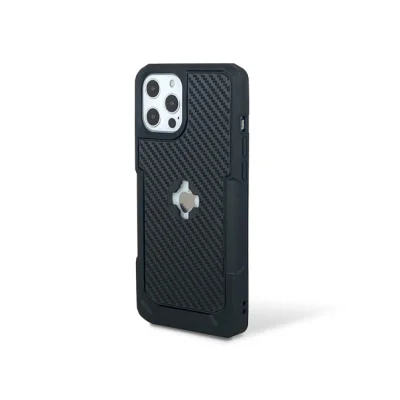 Etui na telefon iPhone 12 Pro Max czarny/karbon - Cube Etui na telefon iPhone 12 Pro Max czarny/karbon - Cube