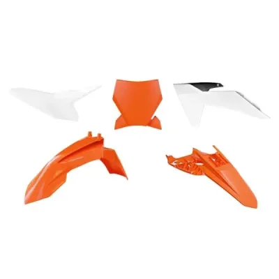 Racetech (Rtech) 2024/12 Komplet Plastików Ktm Sx 50 '24-'25 Oem ( Pomarańczowy / Biały / Czarny )