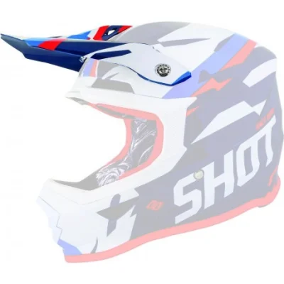 Daszek do kasku Furious Score niebiesko-pomarańczowy fluo - Shot Racing Daszek do kasku Furious Score niebiesko-pomarańczowy fluo - Shot Racing