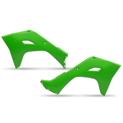 UFO OSŁONY CHŁODNIC KAWASAKI KXF 450 '24, ZIELONY UFO OSŁONY CHŁODNIC KAWASAKI KXF 450 '24, ZIELONY
