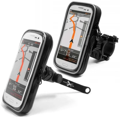 Komplet etui wodoodpornych z uchwytem na kierownicę Extreme obrotowe 360° + pod lusterko 155+140 - Biketec Komplet etui wodoodpornych z uchwytem na kierownicę Extreme obrotowe 360° + pod lusterko 155+140 - Biketec