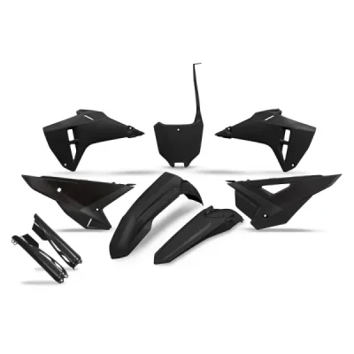 Ufo 2024/11 Komplet Plastików (Full Kit) Z Osłonami Teleskopów (Amortyzatorów) Honda Crf 250R / 450R '25 Czarny