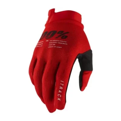 100 Procent Rękawice Cross/Enduro Itrack Red Czerwony M Stary Kod: 10015-003-11 100 Procent Rękawice Cross/Enduro Itrack Red Czerwony M Stary Kod: 10015-003-11