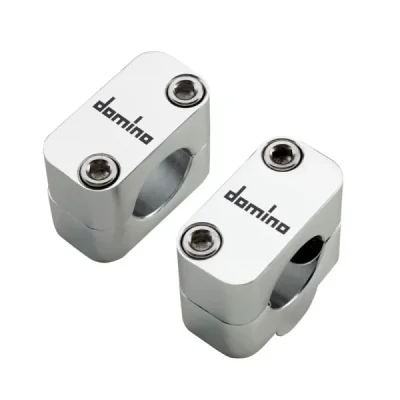 Domino Mocowanie/Redukcja/Podwyżki Kierownicy Z 22Mm Na 28Mm, Wysokość 20Mm Srebrny