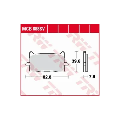 Klocki hamulcowe TRW Lucas MCB 888 SV (2 szt.) (MCB888SV) Klocki hamulcowe TRW Lucas MCB 888 SV (2 szt.) (MCB888SV)