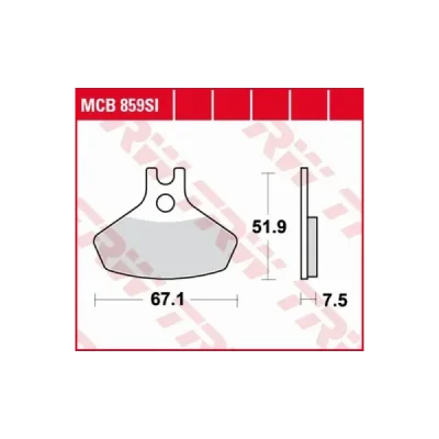 Klocki hamulcowe TRW Lucas MCB 859 SI (2 szt.) (MCB859SI) Klocki hamulcowe TRW Lucas MCB 859 SI (2 szt.) (MCB859SI)