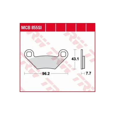 Klocki hamulcowe TRW Lucas MCB 855 SI (2 szt.) (MCB855SI) Klocki hamulcowe TRW Lucas MCB 855 SI (2 szt.) (MCB855SI)