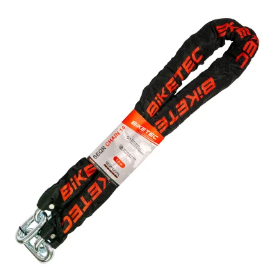 Łańcuch 1,5m oczko 14mm czarna otulina - Biketec Łańcuch 1,5m oczko 14mm czarna otulina - Biketec
