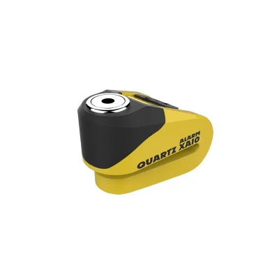Blokada tarczy hamulcowej z alarmem Quartz XA10 trzpień 10mm żółty/czarny - Oxford Blokada tarczy hamulcowej z alarmem Quartz XA10 trzpień 10mm żółty/czarny - Oxford