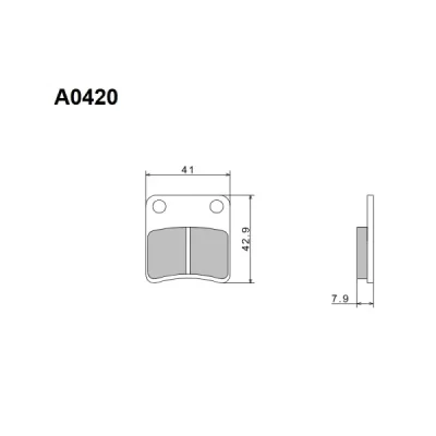 Klocki hamulcowe Nissin Street Semi-Metallic 2P-246NS - 2P-246NS