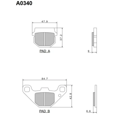 Nissin 2024/10 Klocki Hamulcowe Kh83 Premium Semi-Metallic (Spiek Metaliczny) (Ece R90) (Made In Japan) (2P-237Ns)