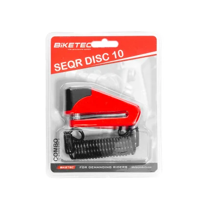 Blokada tarczy hamulcowej bolec 10mm 98,5x53,6mm 3 klucze z linką - Biketec Blokada tarczy hamulcowej bolec 10mm 98,5x53,6mm 3 klucze z linką - Biketec