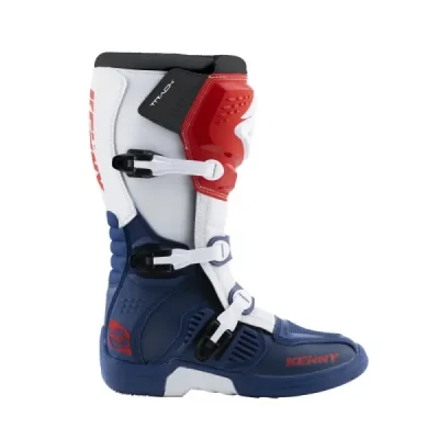 Kenny Racing Buty Cross/Enduro Model Track Patriot Niebieski/Biały/Czerwony 39