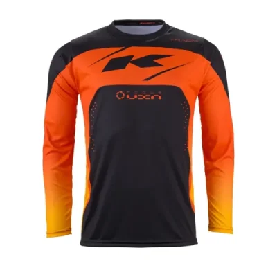 Kenny Racing Koszulka Cross/Enduro Model Track Kid/Junior Neon Grey/Orange Czarny/Szary/Pomarańczowy Xxs