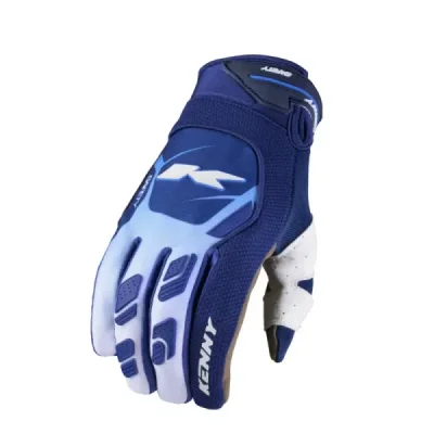 Kenny Racing Rękawice Cross/Enduro Model Safety Blue Niebieski/Biały L Kenny Racing Rękawice Cross/Enduro Model Safety Blue Niebieski/Biały L