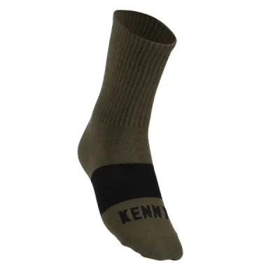 Kenny Racing Skarpety Kaki Zielony/Czarny 43/46