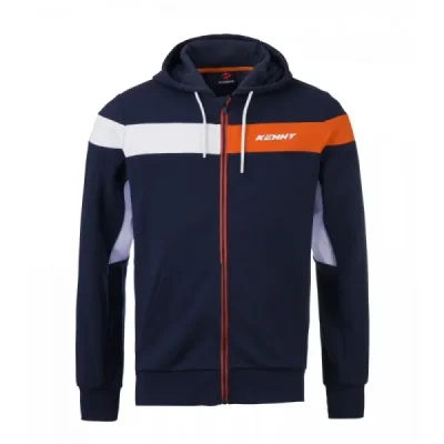 Kenny Racing Bluza Z Kapturem Model Racing Niebieski/Pomarańczowy/Biały S