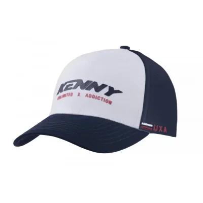 Kenny Racing Czapka Z Daszkiem Model Dream Biały/Niebieski