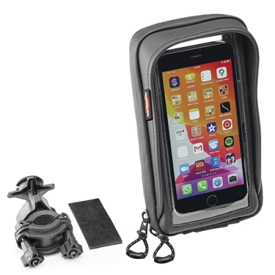 Torba na GPS/smartphone iPhone XR/XS/X/8/7/Samsung Galaxy S5-S10 Edge z mocowaniem na kierownicę/lusterko - Kappa Torba na GPS/smartphone iPhone XR/XS/X/8/7/Samsung Galaxy S5-S10 Edge z mocowaniem na kierownicę/lusterko - Kappa