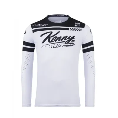 Kenny Racing Koszulka Cross/Enduro Model Track Dirt White Biały/Czarny Xl Kenny Racing Koszulka Cross/Enduro Model Track Dirt White Biały/Czarny Xl