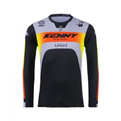 Kenny Racing Koszulka Cross/Enduro Model Track Focus Grey Czarny/Szary/Żółty/Czerwony Xl Kenny Racing Koszulka Cross/Enduro Model Track Focus Grey Czarny/Szary/Żółty/Czerwony Xl