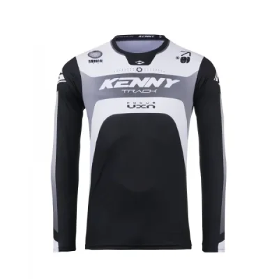 Kenny Racing Koszulka Cross/Enduro Model Track Focus Black/White Czarny/Biały/Szary Xl Kenny Racing Koszulka Cross/Enduro Model Track Focus Black/White Czarny/Biały/Szary Xl