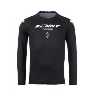 Kenny Racing Koszulka Cross/Enduro Model Force Solid Black Czarny/Biały Xl Kenny Racing Koszulka Cross/Enduro Model Force Solid Black Czarny/Biały Xl