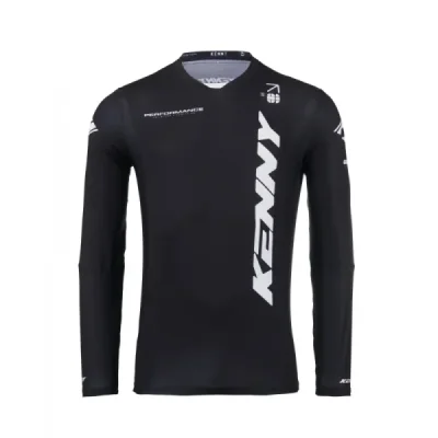 Kenny Racing Koszulka Cross/Enduro Model Performance Solid Black Czarny/Biały Xl Kenny Racing Koszulka Cross/Enduro Model Performance Solid Black Czarny/Biały Xl