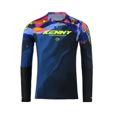 Kenny Racing Koszulka Cross/Enduro Model Performance Brush Niebieski/Żółty/Czerwony Xl Kenny Racing Koszulka Cross/Enduro Model Performance Brush Niebieski/Żółty/Czerwony Xl
