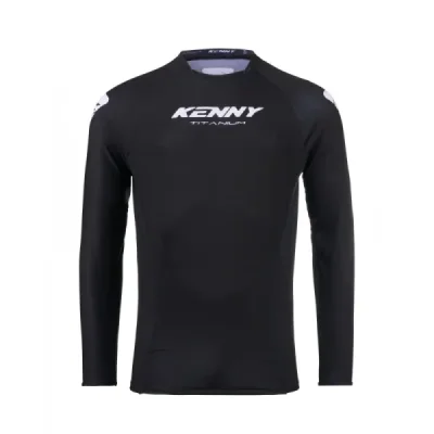Kenny Racing Koszulka Cross/Enduro Model Titanium Black Czarny/Biały L Kenny Racing Koszulka Cross/Enduro Model Titanium Black Czarny/Biały L