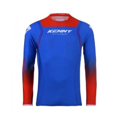 Kenny Racing Koszulka Cross/Enduro Model Titanium Patriot Niebieski/Czerwony Xl Kenny Racing Koszulka Cross/Enduro Model Titanium Patriot Niebieski/Czerwony Xl