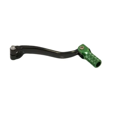 Dźwignia zmiany biegów Accel Kawasaki KX 125 03-05 aluminiowa czarna, końcówka zielona (SCL740853GR)