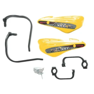 Handbary osłony dłoni z mocowaniem aluminiowym strong Accel żółte (HGS10BK/YL) Handbary osłony dłoni z mocowaniem aluminiowym strong Accel żółte (HGS10BK/YL)
