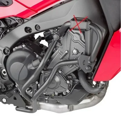 Kappa Gmole Osłony Silnika Yamaha Tracer 9 '21-'22 Czarne - Zastępują Kn2159 - Drobne Uszkodzenie Lakieru