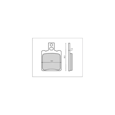Klocki hamulcowe Brenta KH47  metaliczne (BR4029)