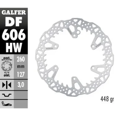 Galfer tarcza hamulcowa przód 260x127x3mm KTM/Husqvarna/GasGas '93-'24 Shark Enduro MX Galfer tarcza hamulcowa przód 260x127x3mm KTM/Husqvarna/GasGas '93-'24 Shark Enduro MX