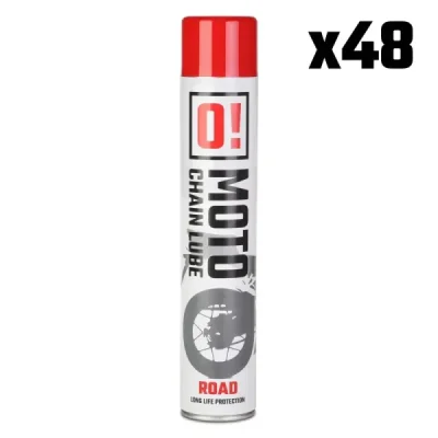 Zestaw smar do łańcucha Road O! Chain Lube 750ml spray 48 sztuki - O-Moto