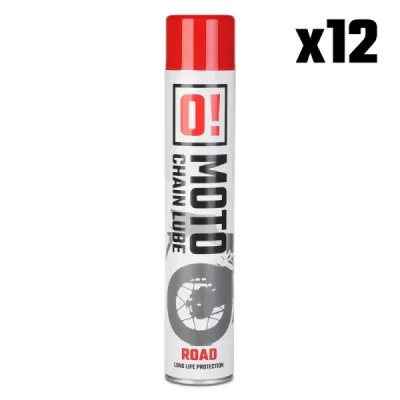 Zestaw smar do łańcucha Road O! Chain Lube 750ml spray 12 sztuki - O-Moto