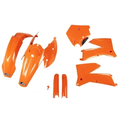 UFO KOMPLET PLASTIKÓW (FULL KIT) Z OSŁONAMI TELESKOPÓW (AMORTYZATORÓW) KTM SX '05-'06, EXC '05-'07 POMARAŃCZOWY (KT503E127) UFO KOMPLET PLASTIKÓW (FULL KIT) Z OSŁONAMI TELESKOPÓW (AMORTYZATORÓW) KTM SX '05-'06, EXC '05-'07 POMARAŃCZOWY (KT503E127)
