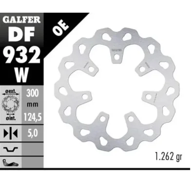 Galfer Tarcza Hamulcowa Przód Harley-Davidson (300X124,5X5) (Koło Harley Davidson Chiser Lub Slicer '09-'18)
