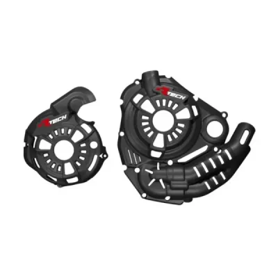 Boczne osłony silnika T7 Revolution Yamaha Tenere 700 '19-'24 technopolimer czarny komplet - RACETECH