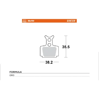 Klocki hamulcowe rowerowe sinter metaliczne Formula Oro - Moto-Master Klocki hamulcowe rowerowe sinter metaliczne Formula Oro - Moto-Master