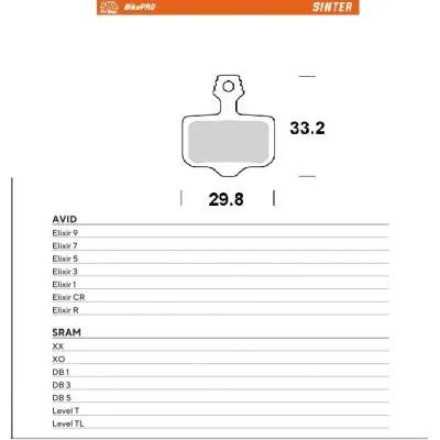 Klocki hamulcowe rowerowe sinter metaliczne Avid Elixir 9/7/5/3/1/CR/R, Sram XX/XO/DB1/DB3/DB5, Level T/TL - Moto-Master Klocki hamulcowe rowerowe sinter metaliczne Avid Elixir 9/7/5/3/1/CR/R, Sram XX/XO/DB1/DB3/DB5, Level T/TL - Moto-Master