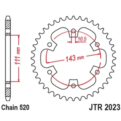 Jt Zębatka Tylna 4764 42 Royal Enfield Classic / Meteor 350 '31-'23 (476442Jt) (Łańc. 520) (Oem: 1100701B) Jt Zębatka Tylna 4764 42 Royal Enfield Classic / Meteor 350 '31-'23 (476442Jt) (Łańc. 520) (Oem: 1100701B)