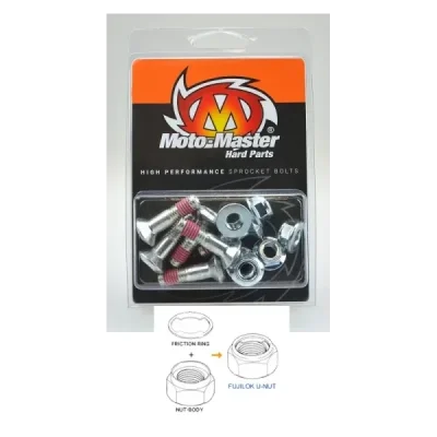 Moto-Master Śruby Do Zębatki Tylnej M8X30Mm (6Sztuk) Fujilok U-Nut (Imbus) Honda/Yamaha/Suzuki/Kawasaki Moto-Master Śruby Do Zębatki Tylnej M8X30Mm (6Sztuk) Fujilok U-Nut (Imbus) Honda/Yamaha/Suzuki/Kawasaki