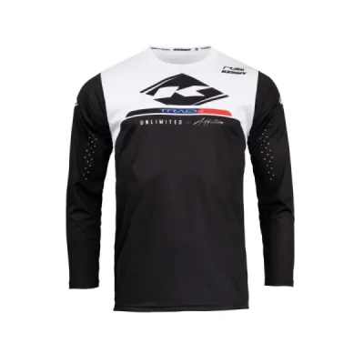 Kenny Racing Koszulka Cross/Enduro Model Track Raw Black Czarny/Biały S Kenny Racing Koszulka Cross/Enduro Model Track Raw Black Czarny/Biały S