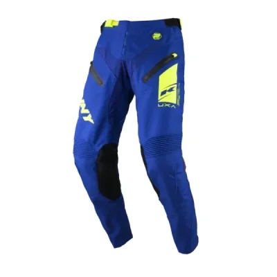 Kenny Racing Spodnie Cross/Enduro Model Titanium Premium Navy Niebieski/Żółty Fluo 32